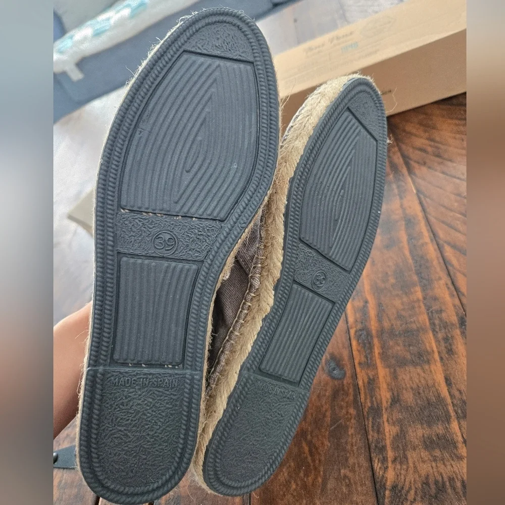 Toni Pons Classic unisex espadrille Blanes ER. Grey. Size EU 39 US 8. New.